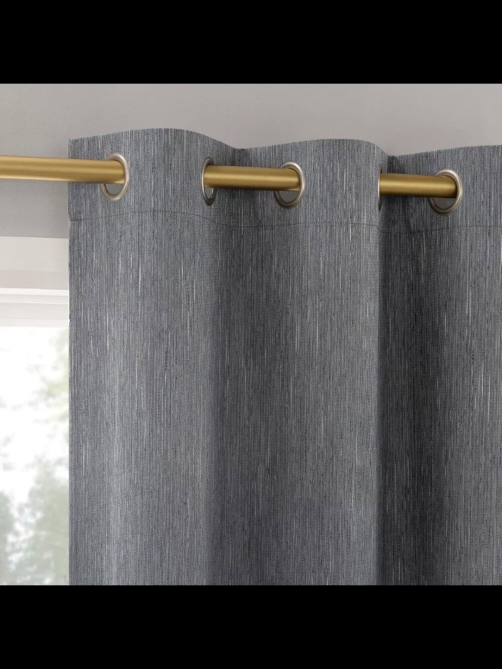 (4) Sun Zero Halleck Vertical Stripe Curtains - Picture 3 of 3